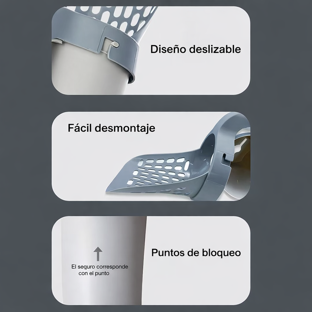 RECOGEDOR POPO GATO CON BOLSAS