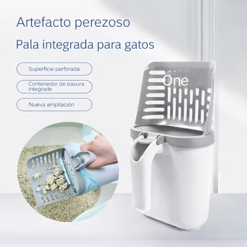 RECOGEDOR POPO GATO CON BOLSAS